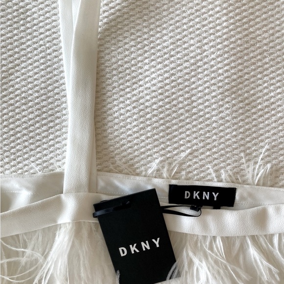 DKNY CAMI WITH FEATHERS - Picture 3 of 7